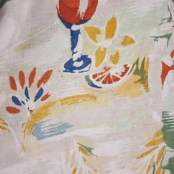 Weekender Finest Silk Hawaiian Caribbean  Button Down Short sleeve Men's Shirt L - Picture 5 of 9